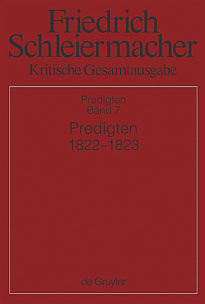Predigten 1822-1823