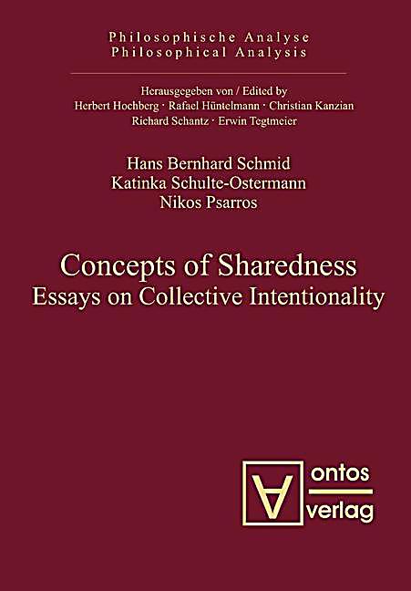 Philosophische Analyse /Philosophical Analysis: 26 Concepts of Sharedness
