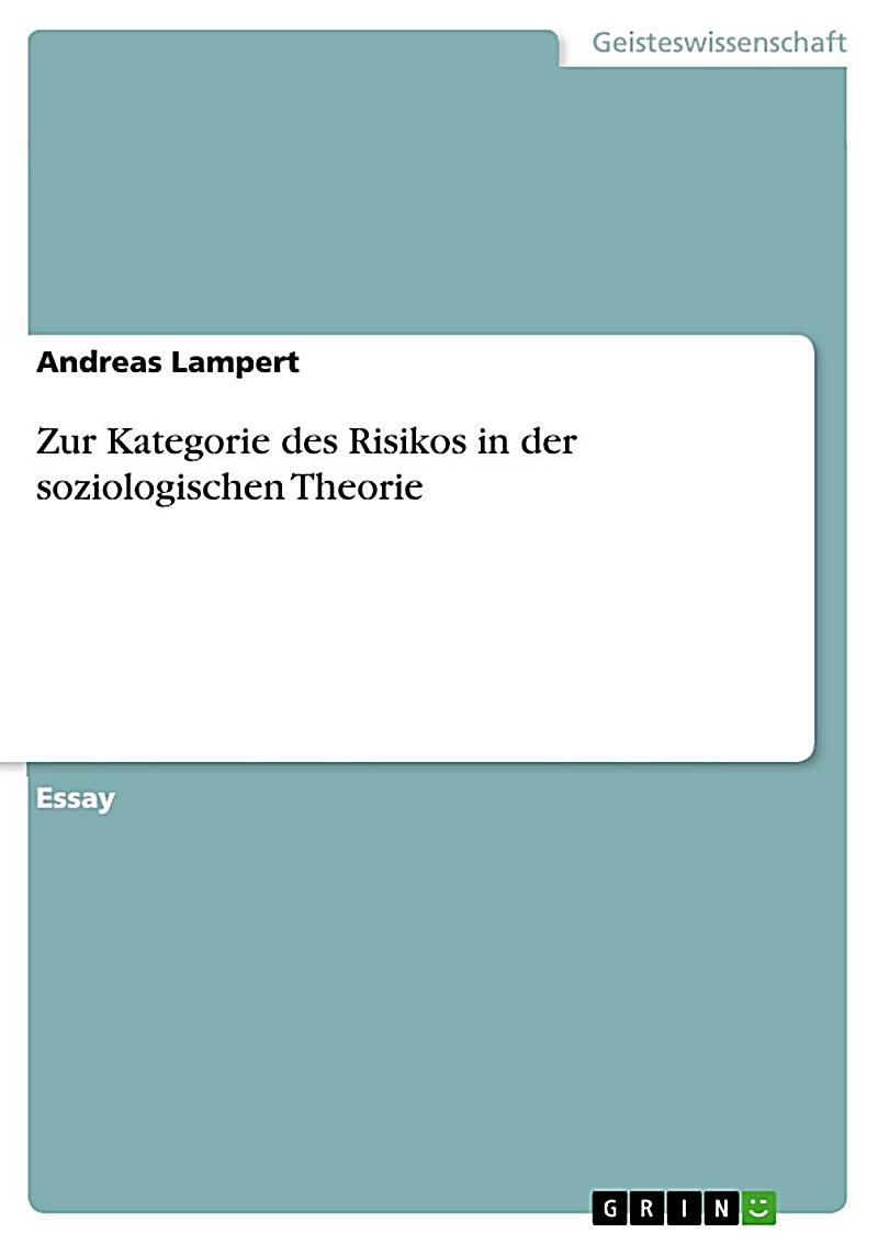 Zur Kategorie des Risikos in der soziologischen Theorie