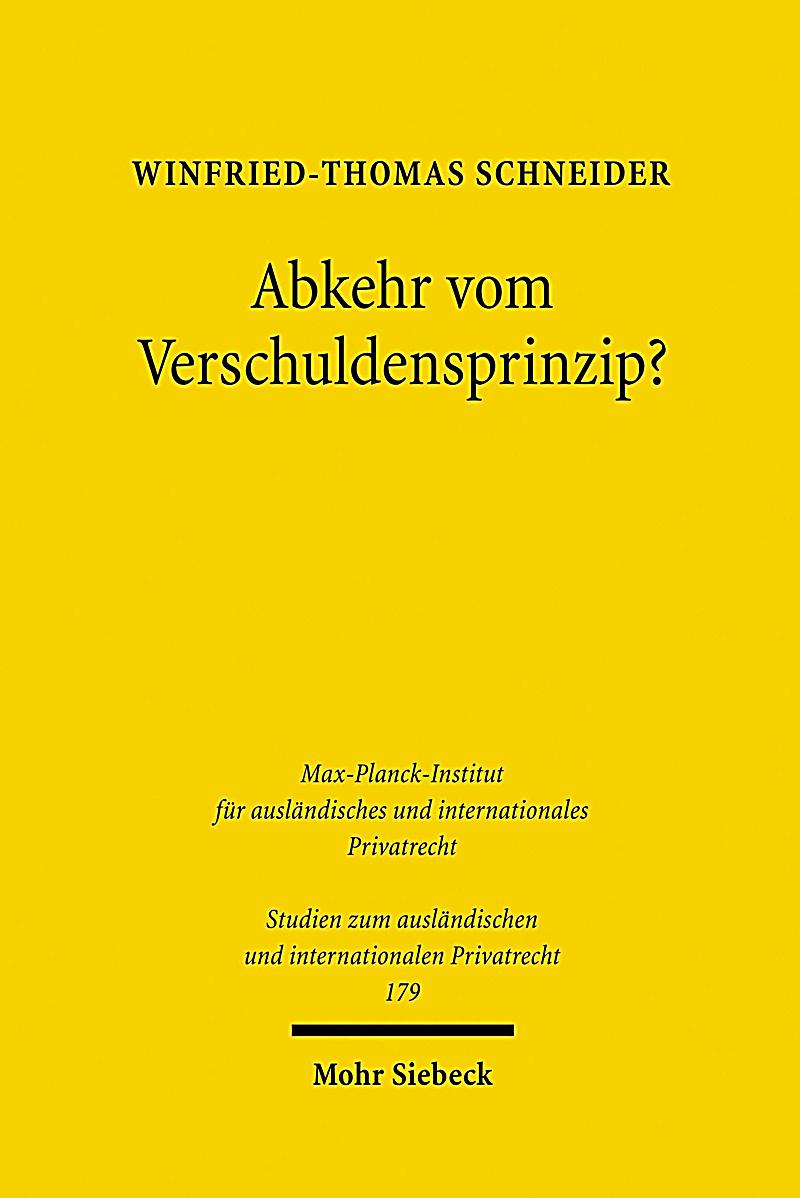 Abkehr vom Verschuldensprinzip