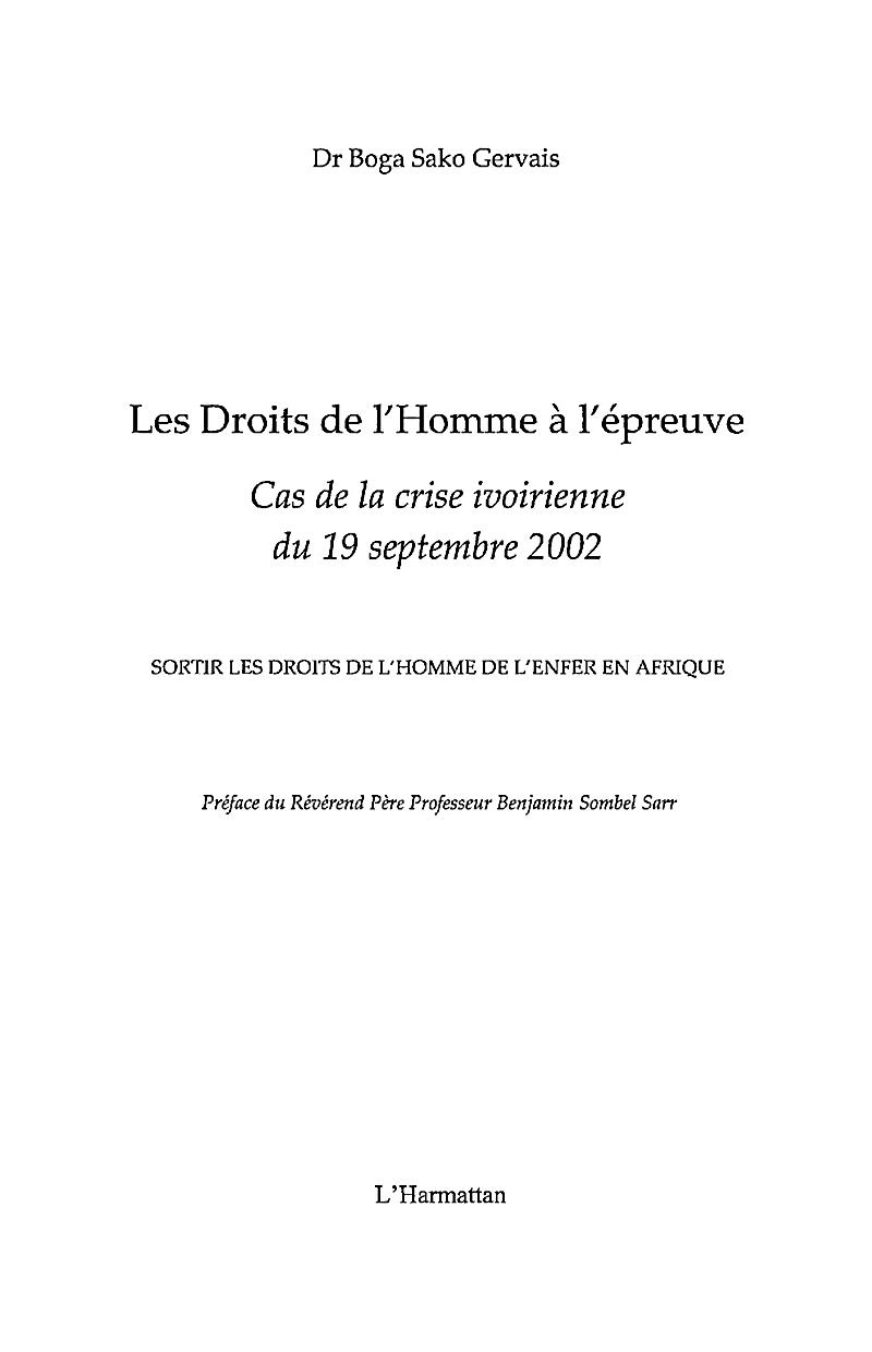 Les droits de l´homme A l´epreuve - cas