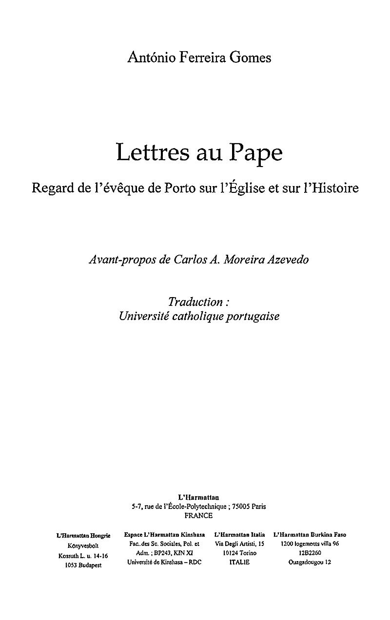 Lettres au pape