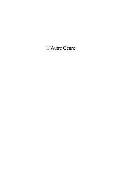 Autre genre L´