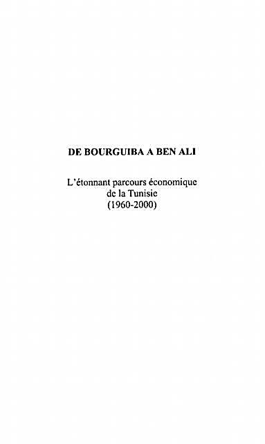 De Bourguiba a Ben Ali