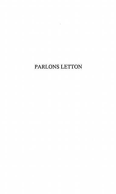 Parlons letton