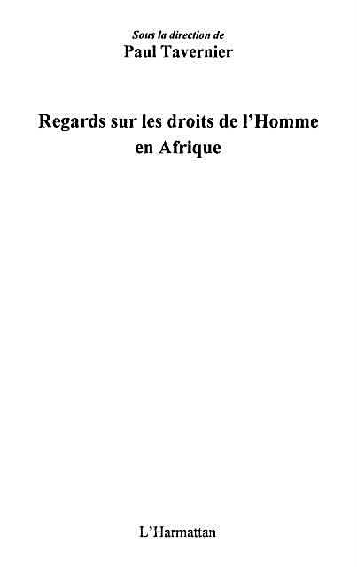 Regards sur les droits de l´homme en afr