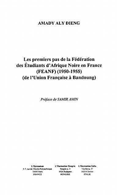 Premier pas de la federation des etudian