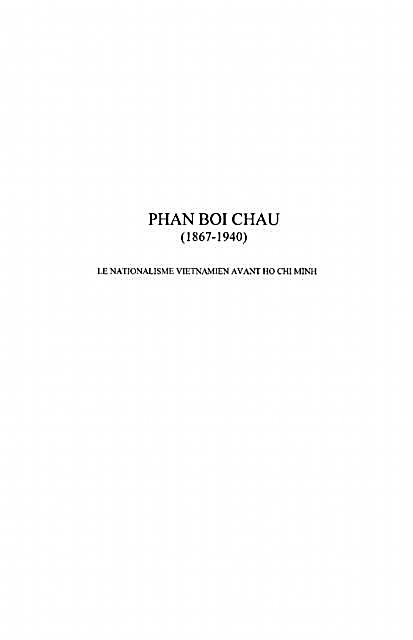 Phan Boi Chau 1867-1940
