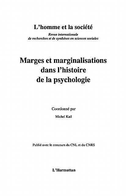 Marges et marginalisations dans l´histoire de la psychologie