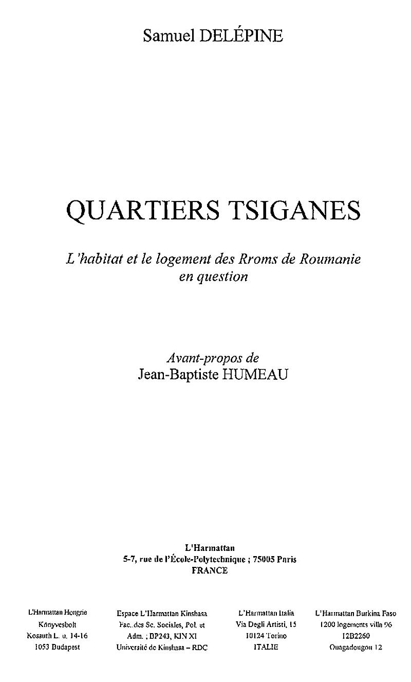 Quartiers tsiganes