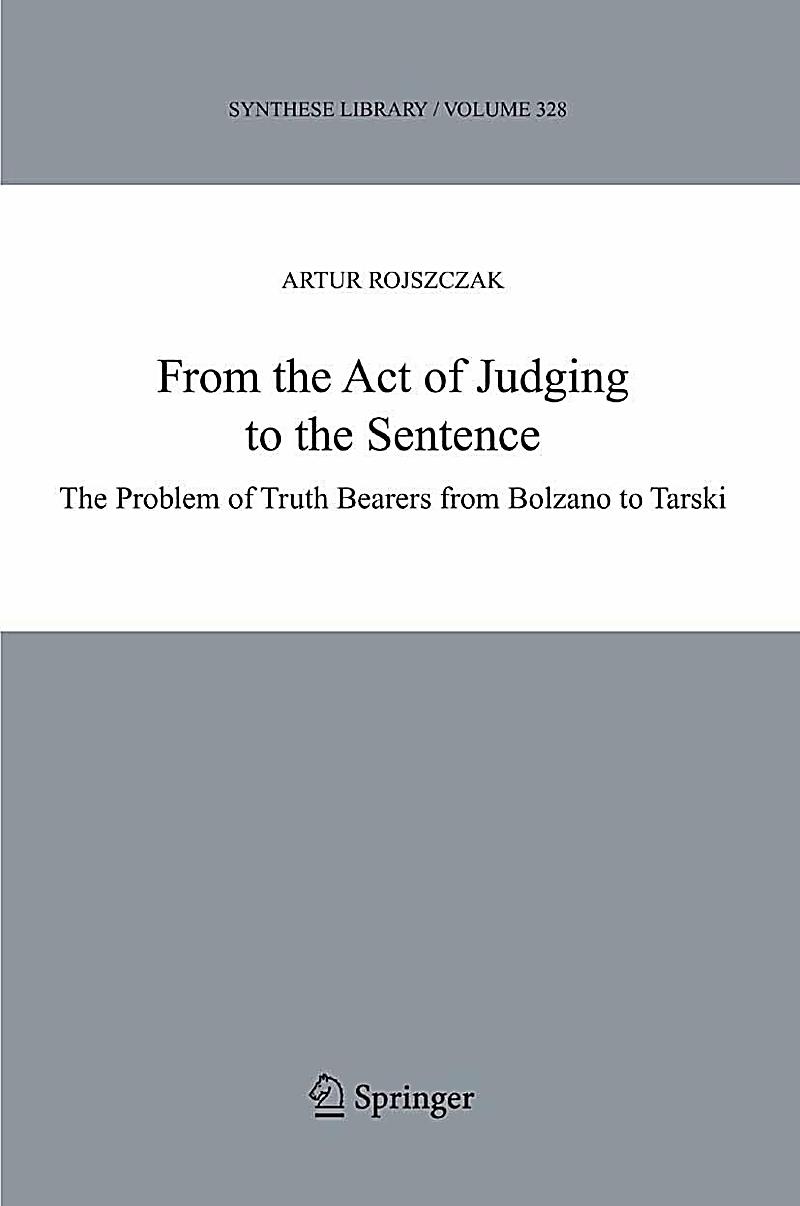 From the Act of Judging to the Sentence