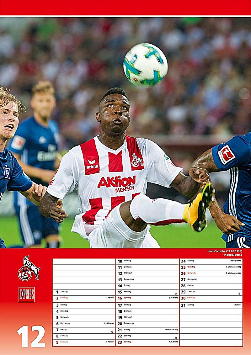 1. FC Köln 2018 - Kalender günstig bei Weltbild.ch bestellen