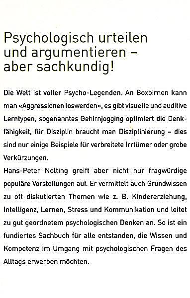 abschied von der küchenpsychologie buch portofrei bei Nolting Küchenpsychologie ~ abschied von der küchenpsychologie buch portofrei bei