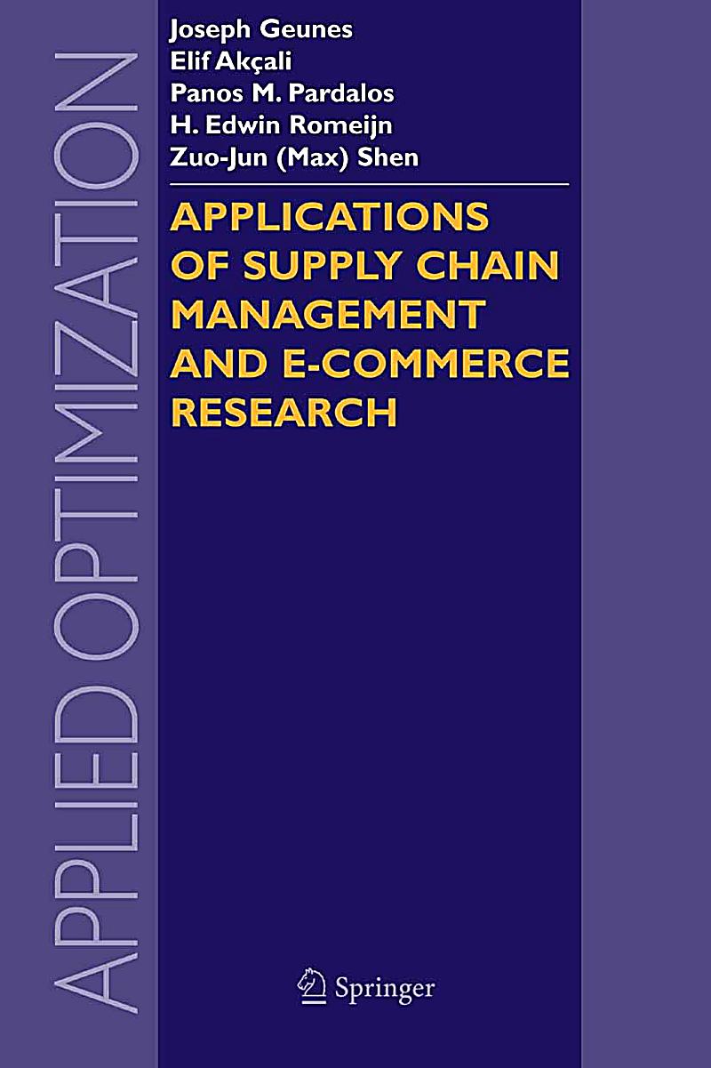 pdf management e chain supply Applied of Applications Chain Optimization: Supply