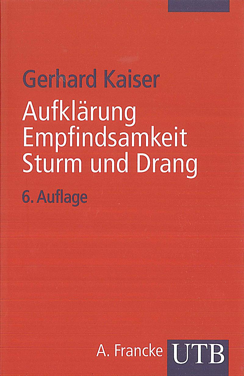 Aufklärung, Empfindsamkeit, Sturm und Drang Buch Weltbild.de