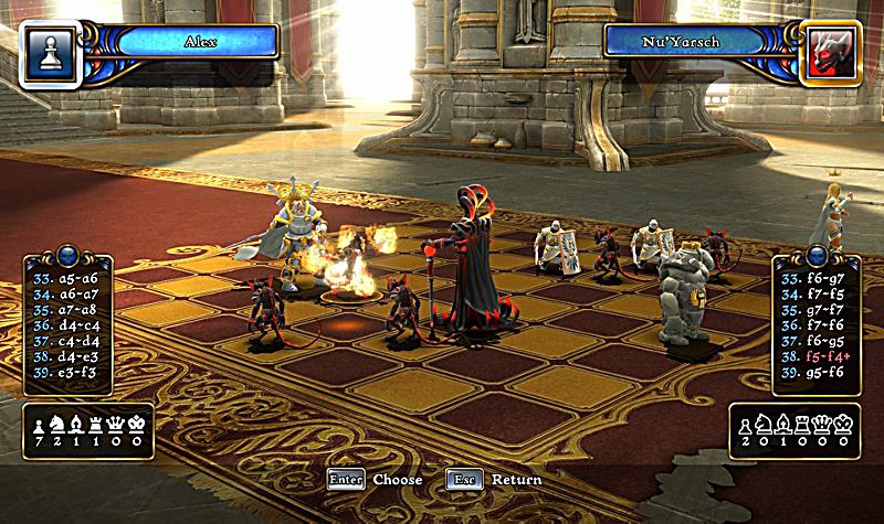 Battle vs chess game