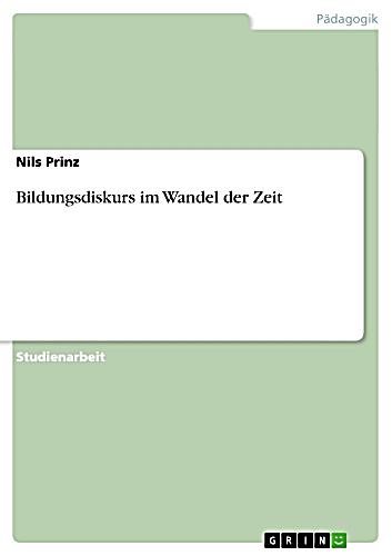 Bildungsdiskurs im wandel der zeit ebook weltbild