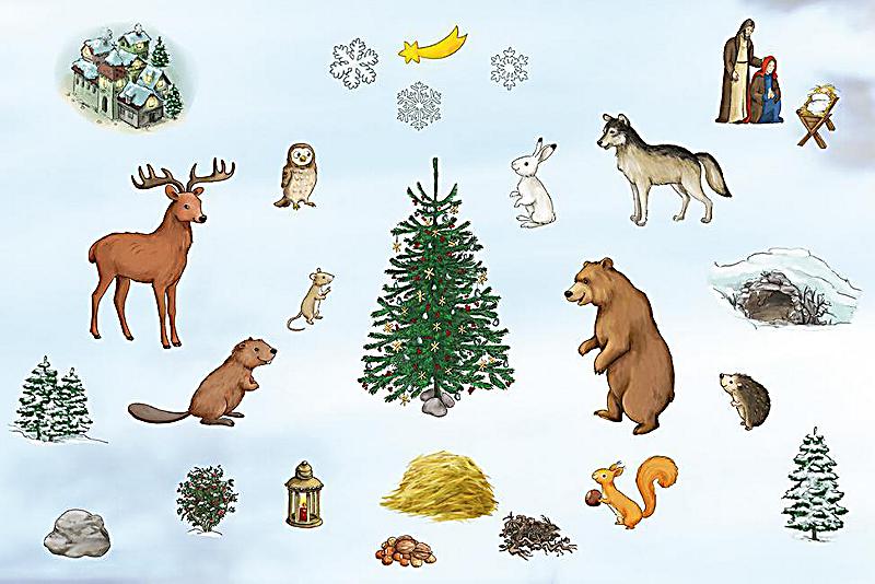 Das Weihnachtsfest der Tiere Ein FolienAdventskalender zu Vorlesen und Gestalten eines Fensterbildes PDF