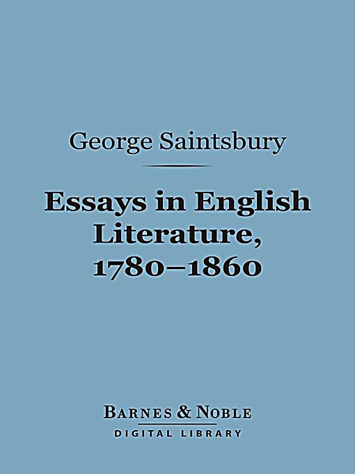 Essays in literature