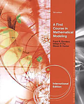 a first course in mathematical modeling giordano pdf