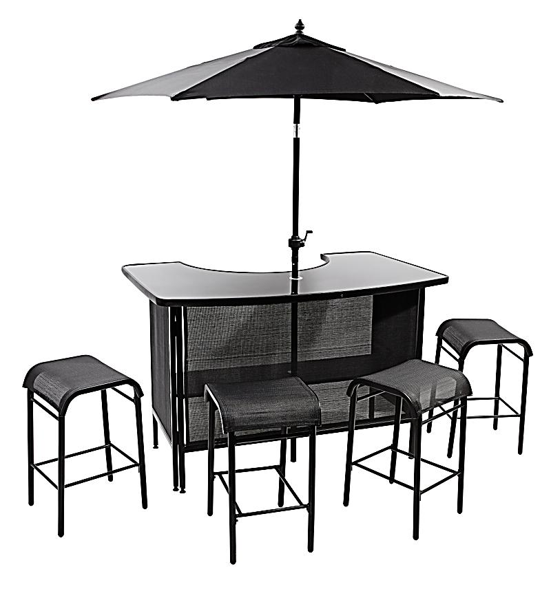 Gartenbar 'Elegance', 6teilig, schwarz bestellen Weltbild.de