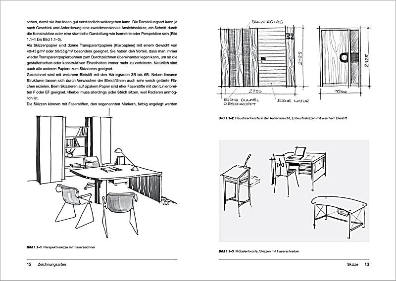 Handbuch Technisches Zeichnen Und Entwerfen Möbel Und Innenausbau