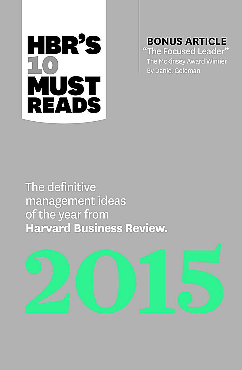 Harvard Business Review Press HBR s 10 Must Reads 2015 Ebook Weltbild ch Harvard business review press hbr s 10 must reads 2015 ebook weltbild ch