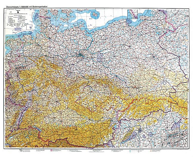 Historische Karte: DEUTSCHLAND 1938 - Übersichtskarte mit der