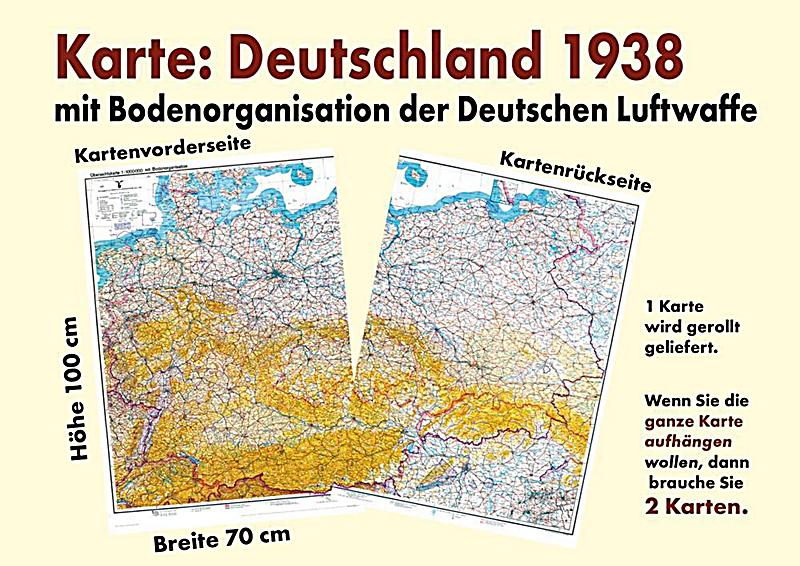 Historische Karte: DEUTSCHLAND 1938 - Übersichtskarte mit der