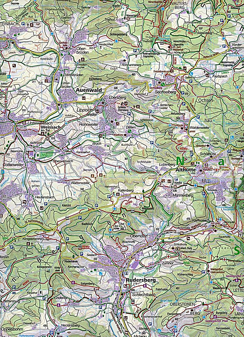 Kompass Karte Naturpark Schwäbisch-Fränkischer Wald Buch kaufen