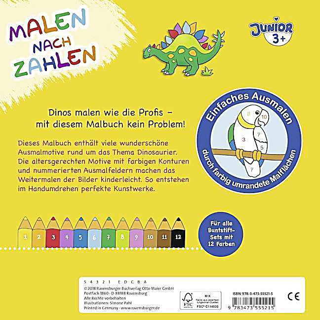 Malen nach Zahlen junior: Dinos Buch bei Weltbild.ch bestellen