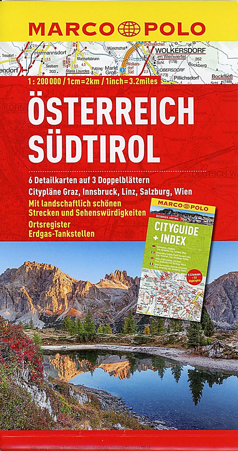 MARCO POLO Kartenset Österreich, Südtirol 1:200 000, 3 Doppelblätter