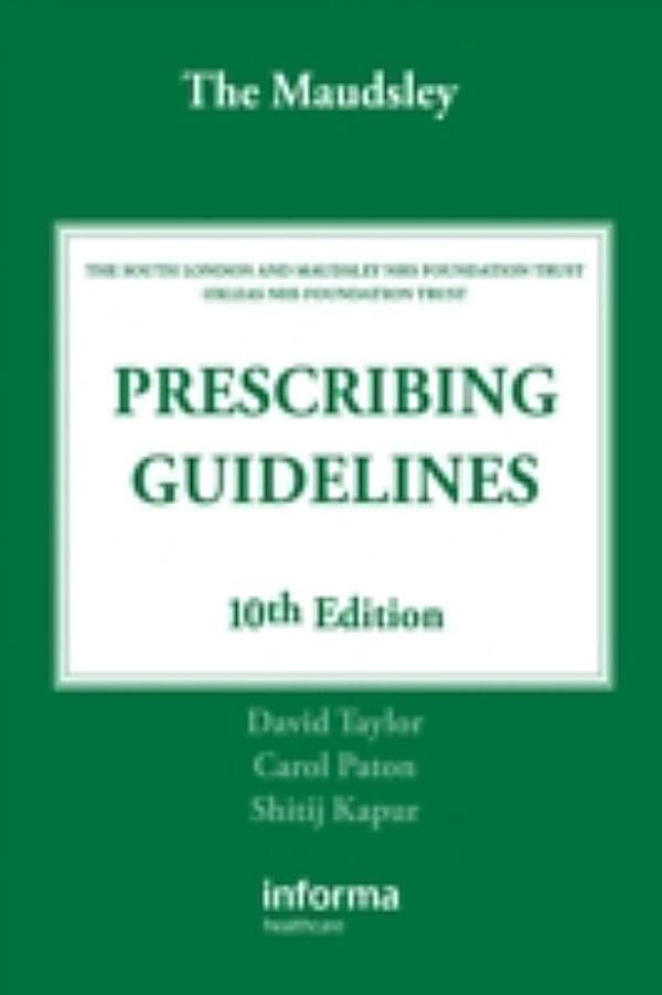 maudsley prescribing guidelines 13th edition pdf free download