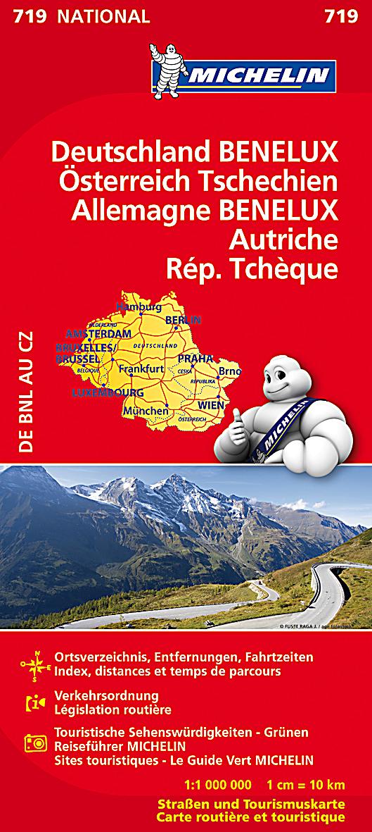 Michelin Karte Deutschland, Benelux, Österreich, Tschechien Allemagne