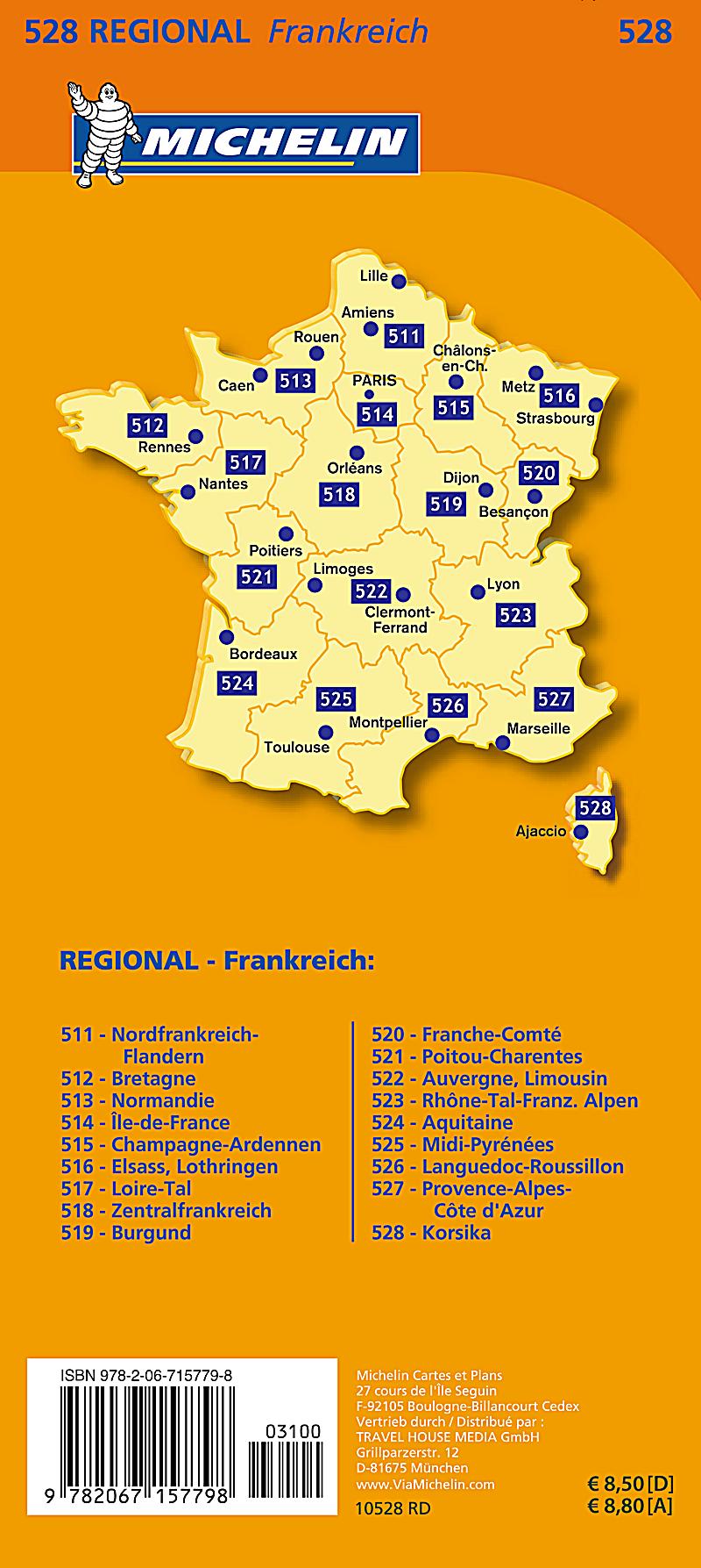 Michelin Karte Korsika Corse Buch bei Weltbild.ch bestellen
