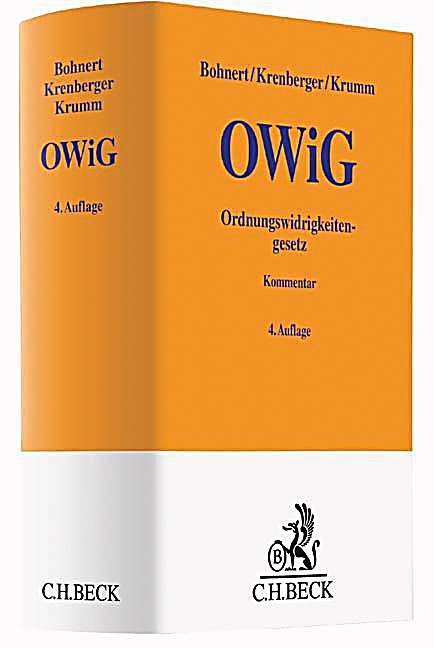OWiG, Ordnungswidrigkeitengesetz, Kommentar Buch versandkostenfrei