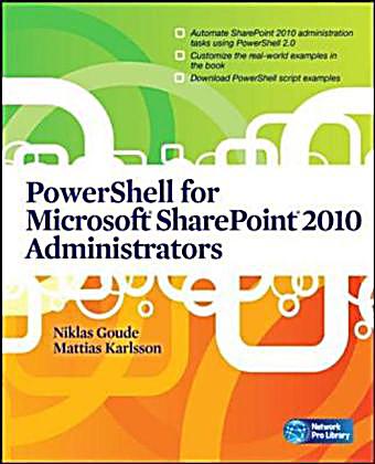 Powershell For Microsoft Sharepoint 2010 Administrators Buch