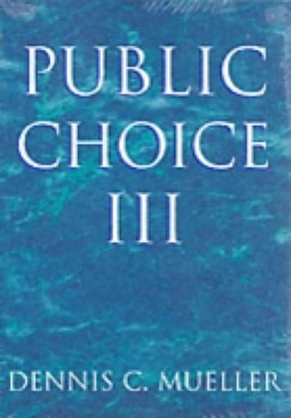 Public Choice Iii Ebook Jetzt Bei Weltbild At Als Download