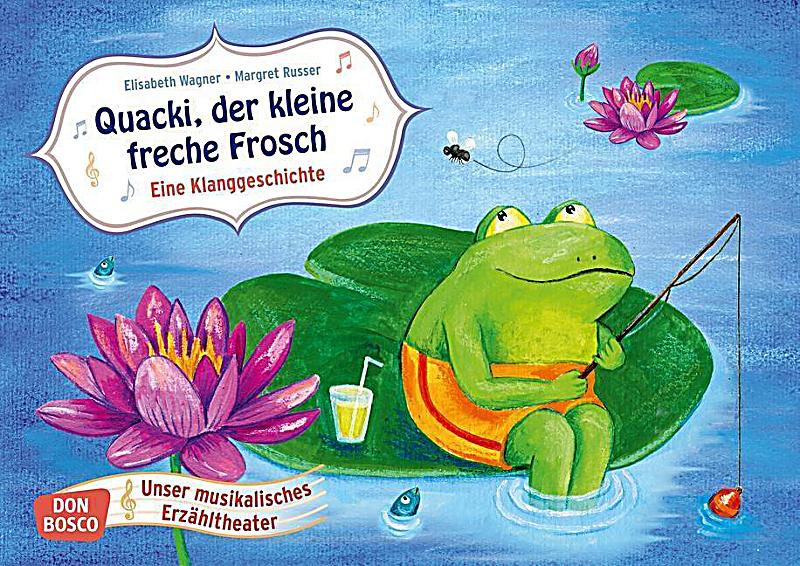 Quacki, der kleine freche Frosch. Eine Klanggeschichte, Kamishibai Bildkartenset Buch