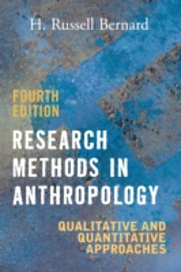 Bernard research methods in anthropology