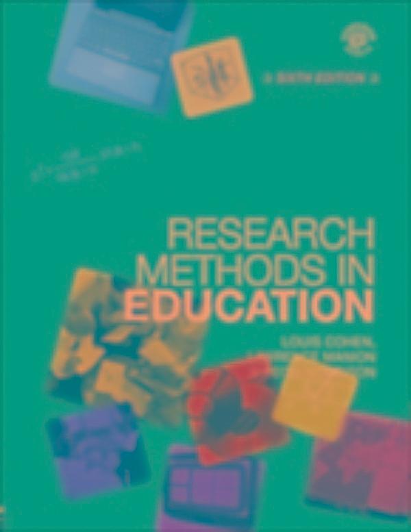 Research Methods in Education - Louis Cohen, Lawrence