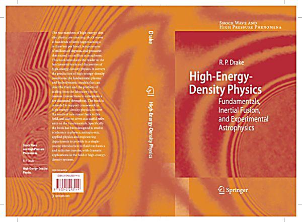 Shock Wave And High Pressure Phenomena High Energy