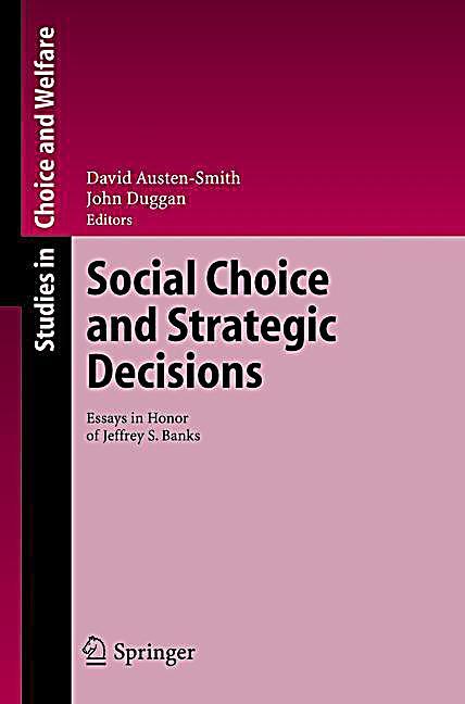 Social Choice And Strategic Decisions Buch Portofrei