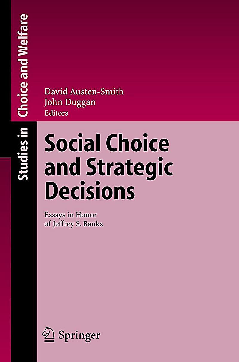 Social Choice And Strategic Decisions Buch Portofrei