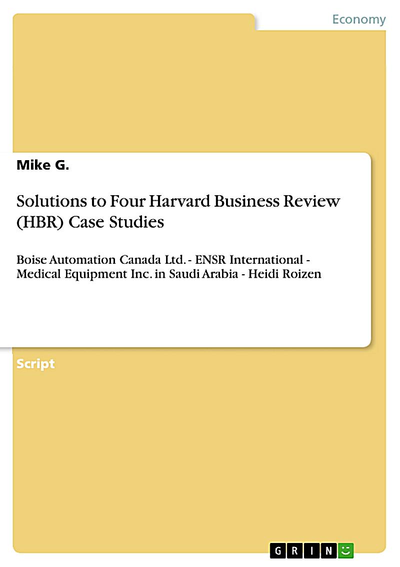 Monmouth inc hbr case answers