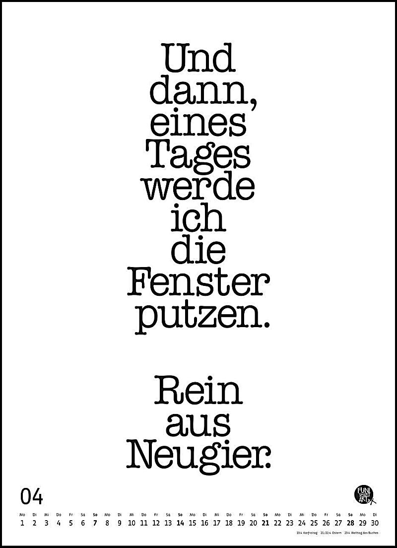 SprücheKalender 2019 Kalender bei Weltbild.at bestellen