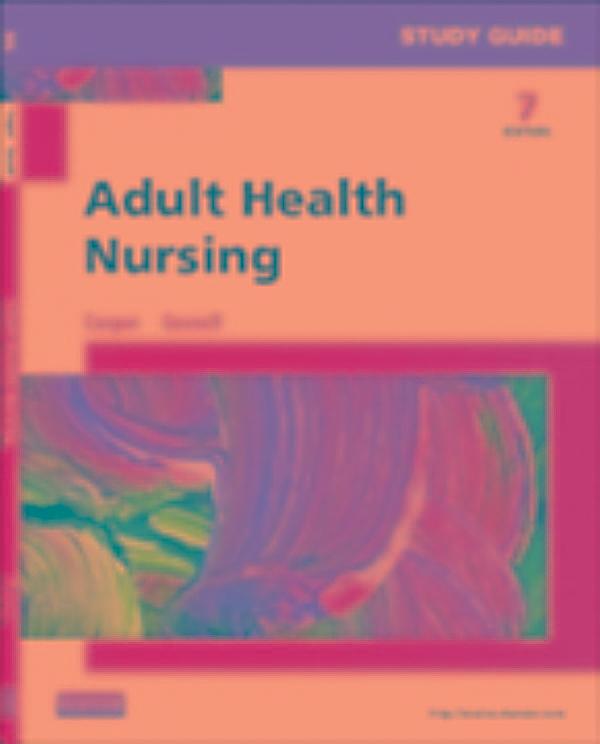 Study Guide For Adult Health Nursing E Book Ebook