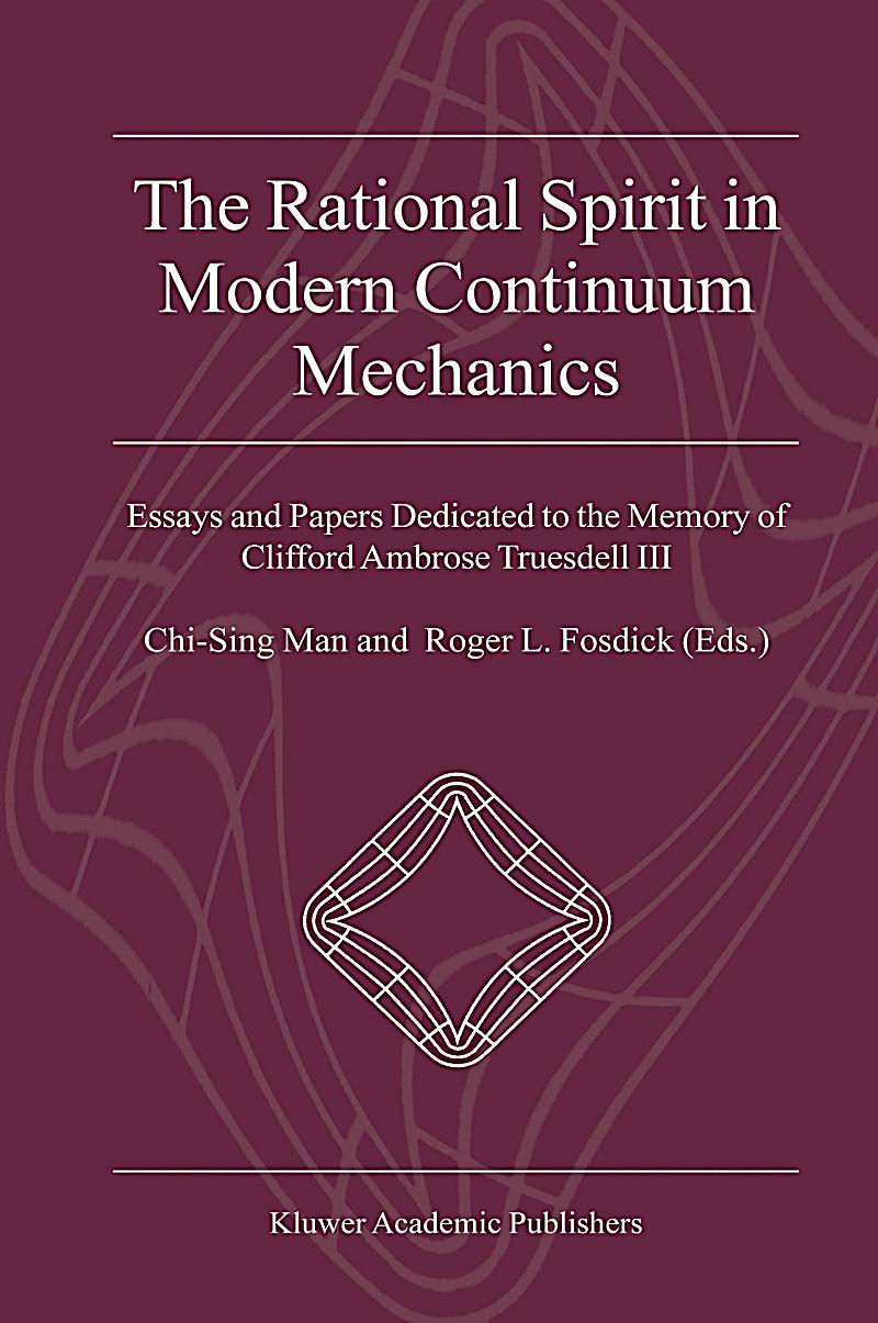 Essays in the history of mechanics truesdell