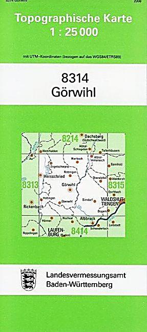 Topographische Karte Baden-Württemberg Görwihl Buch - Weltbild.de