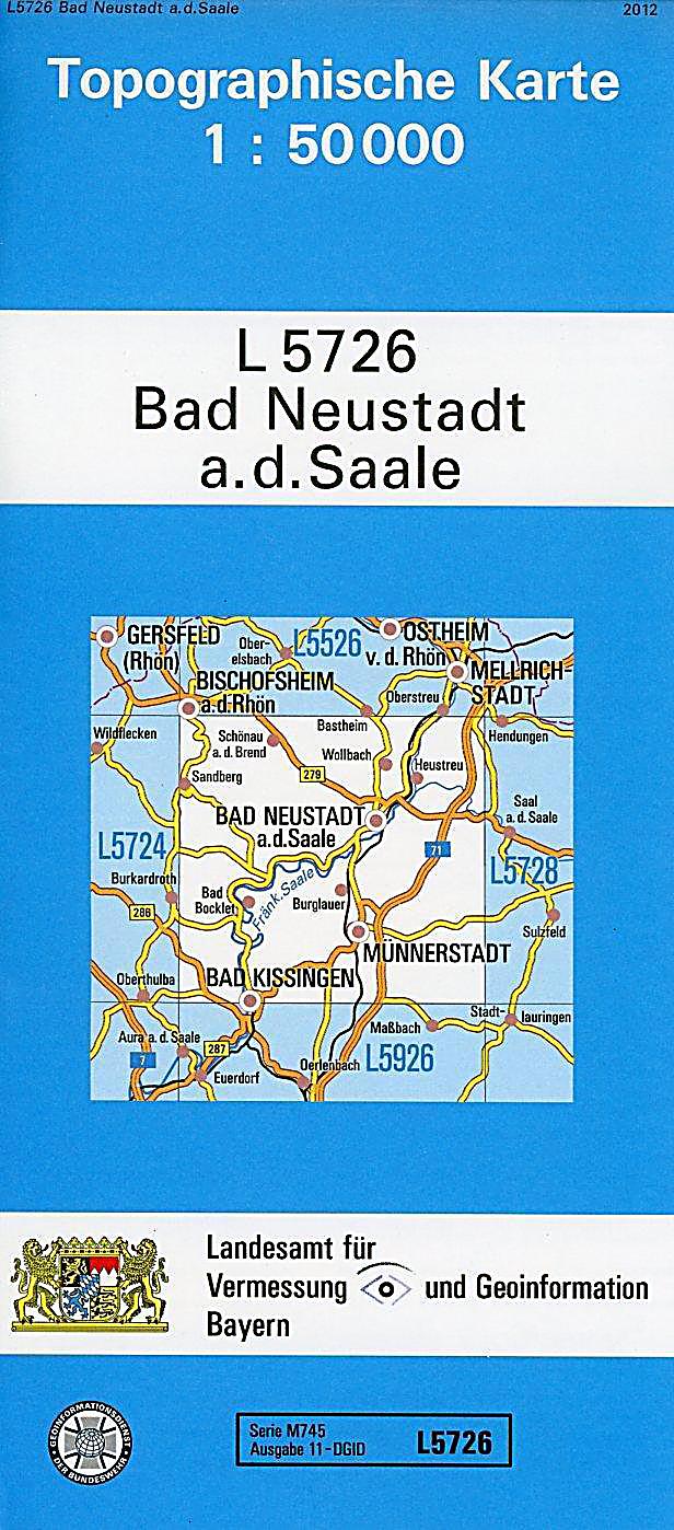 Topographische Karte Bayern Bad Neustadt a. d. Saale Buch kaufen